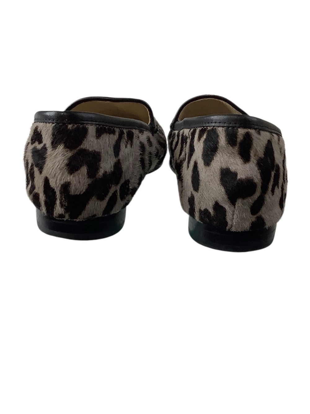 Sam Edelman Leopard Print Calf Hair Loafers with Silver Horse-bit Detail Sz 7.5 - Picture 4 of 8